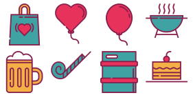 Birthday party Icon Icons