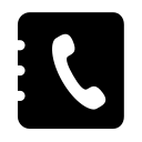 Mobile phone address book Icon