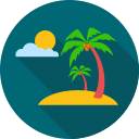 Sandy beach Icon