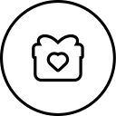 Bee group gift line Icon