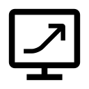 Monitor, graph, growth, finance Icon