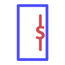 Multicolor linear Wallet Icon