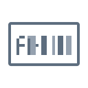 License plate coding Icon