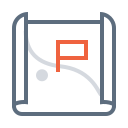 Open plotting map Icon