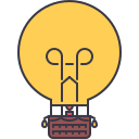 6 balloon, business, startup, bulb, idea, light, b Icon