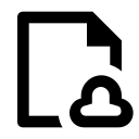Line file cloud Icon