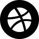dribbble_F Icon