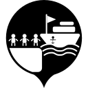 Water port passenger station Icon