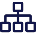 Organizational structure management Icon