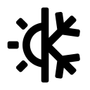 Cold and warm water masses Icon