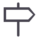 Guide, guide, direction, crumbs_ jurassic Icon