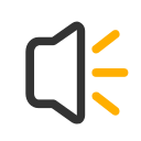 Voice notification management - one meter tick Icon
