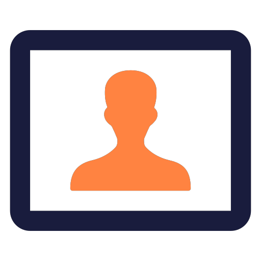 Shopping guide business card Icon